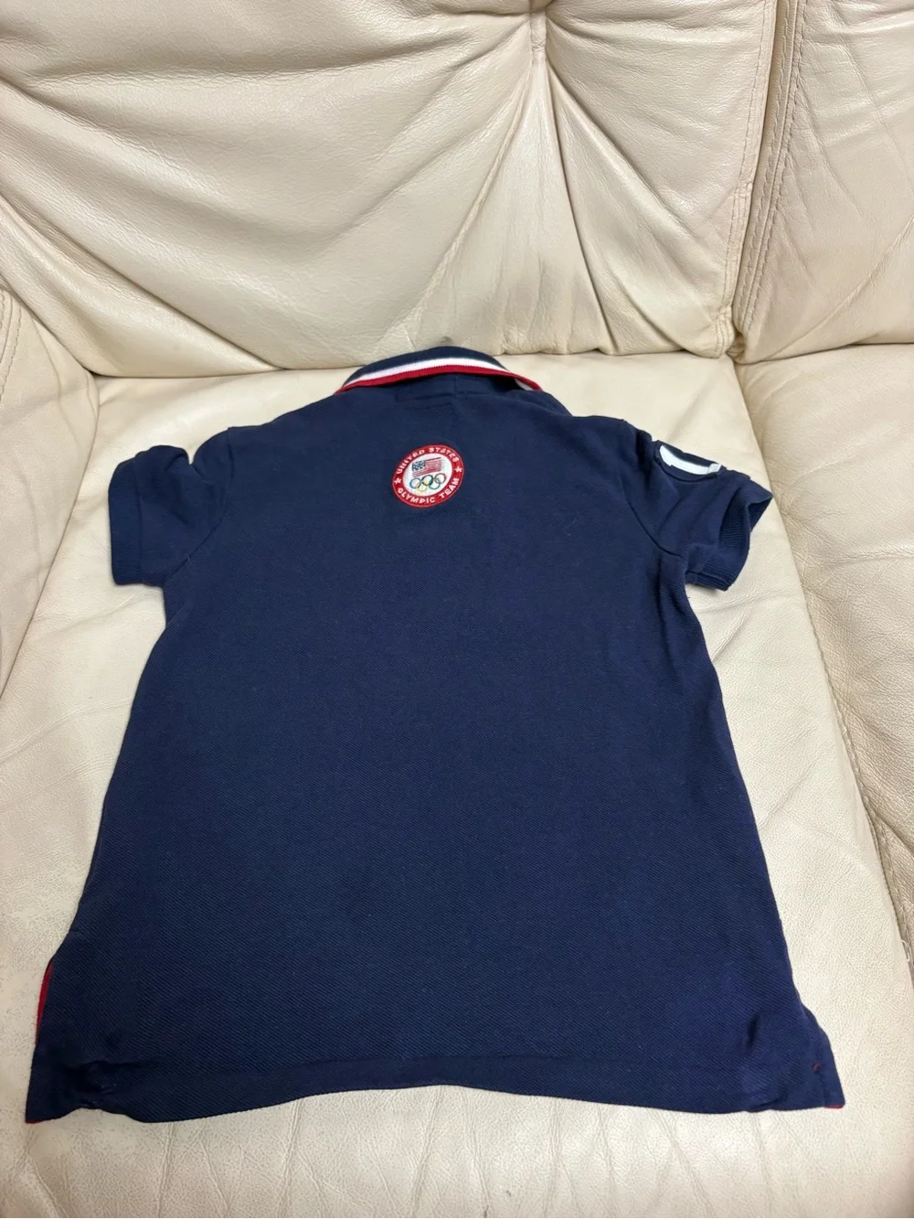 POLO RALPH LAUREN sz 3T 2012 Olympics USA Navy Mesh Polo Shirt Short Sleeve - Picture 5 of 10